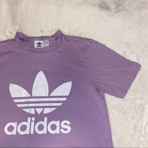 Purple adidas tee